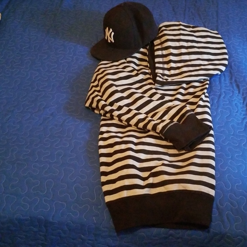 Galaxy Striped Zip-up Hoodie